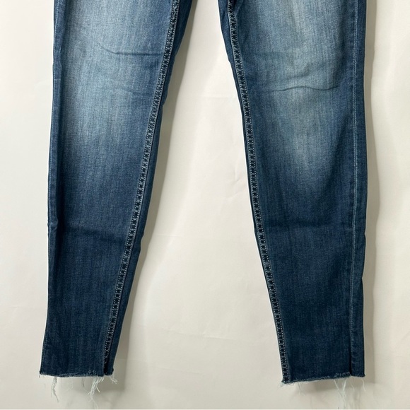 Vigoss Women’s Skinny Jeans Flap Embroidered Pockets Raw Hem Sz 6 - Picture 3 of 13